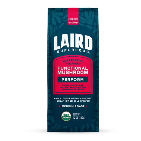 Organic PERFORM Functional Mushroom Coffee - Medium Roast Ground