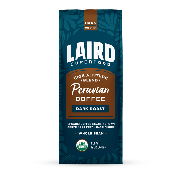 Organic Peruvian Dark Roast Whole Bean Coffee