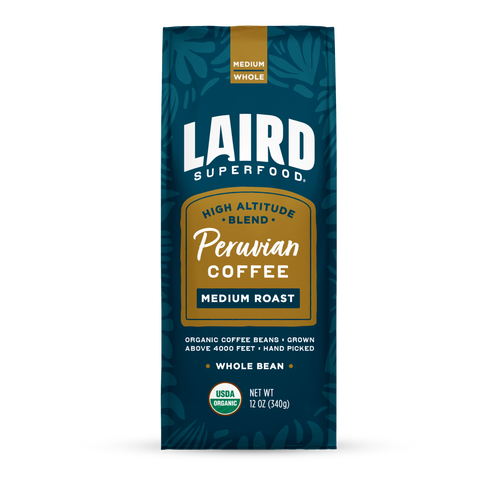 Organic Peruvian Medium Roast Whole Bean Coffee