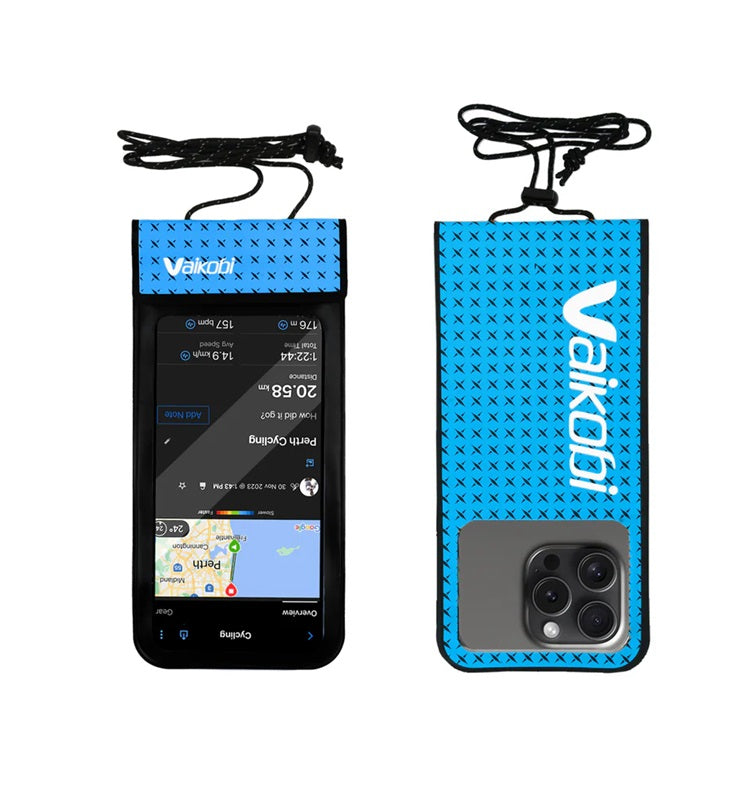 Vaikobi - Waterproof phone case - Cyan Blue